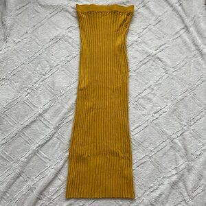 Meshki Mustard Maxi Skirt